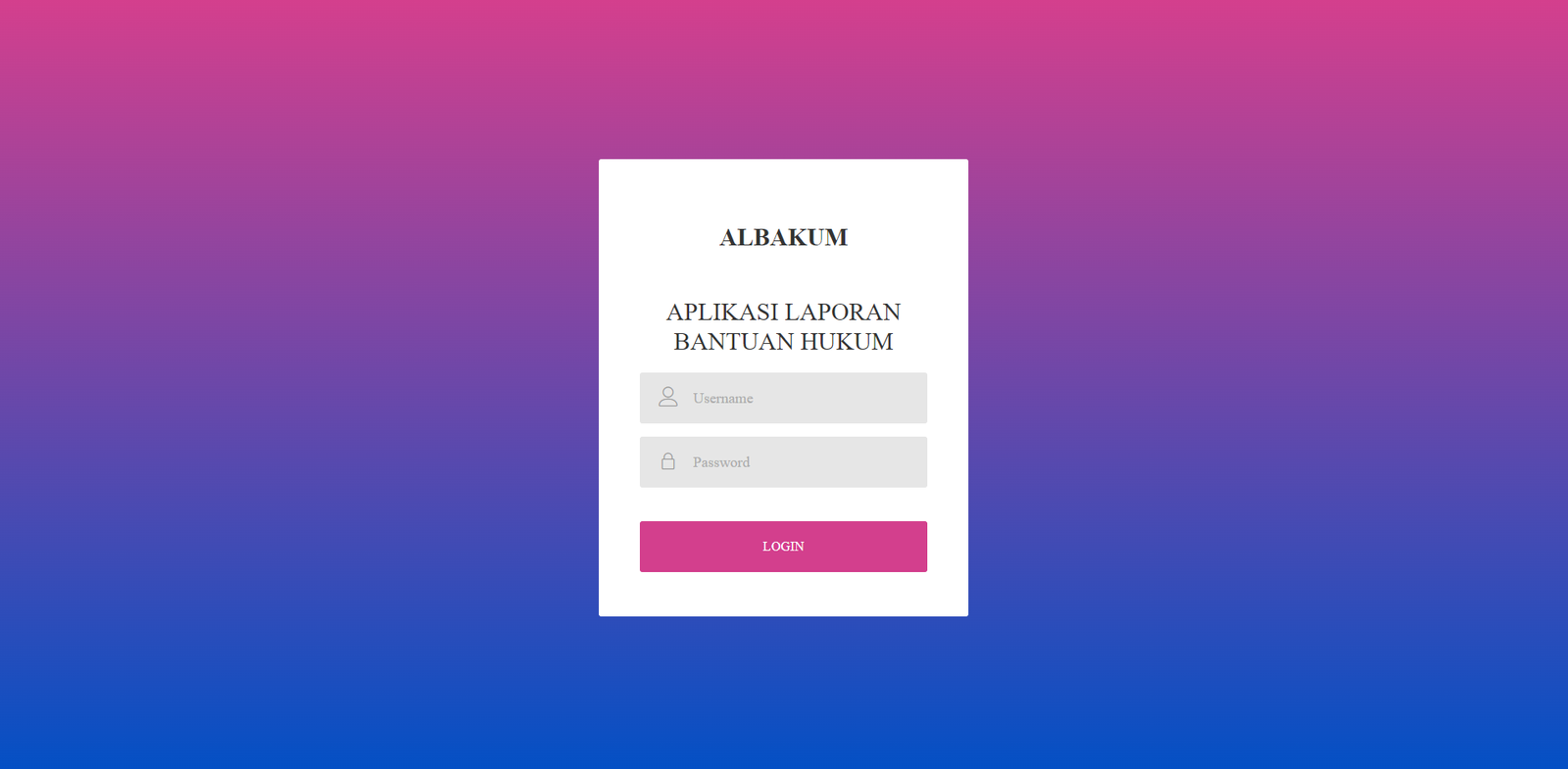 Albakum - Aplikasi Laporan Bantuan Hukum